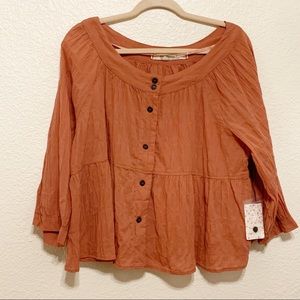 Free People we the free blouse size large